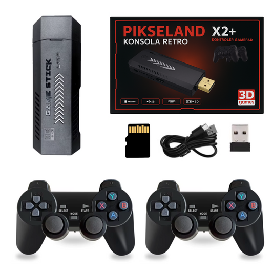 RetroLand™ - Konsola Retro Plug & Play + 2 Pady